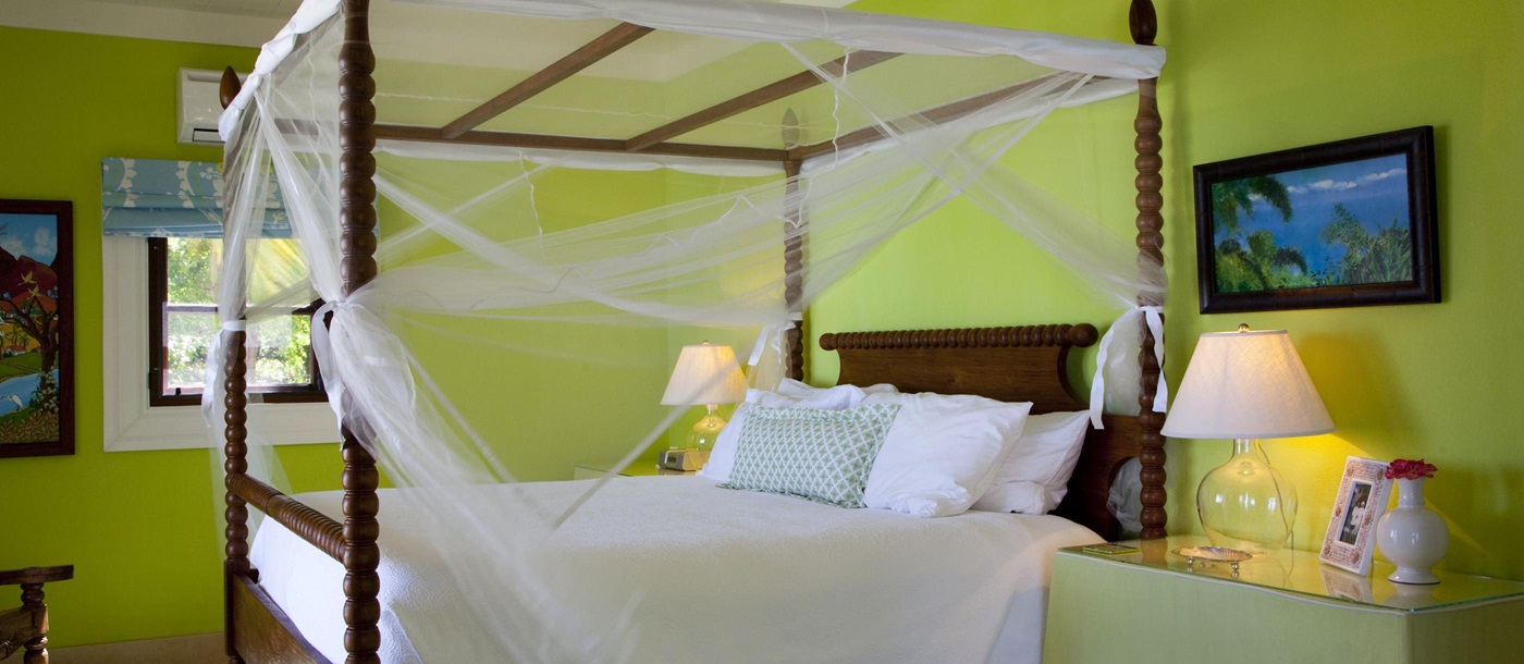 Green bedroom Frangipani, Antigua