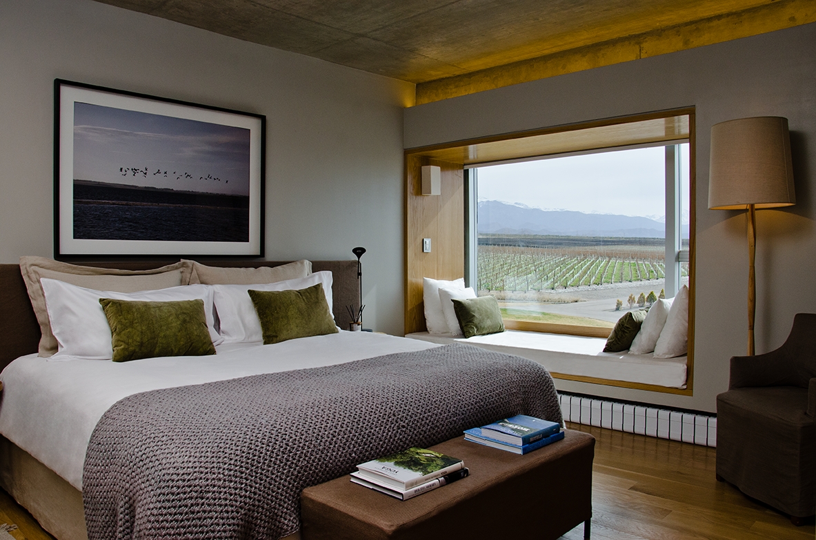 Bedroom at Casa de Uco Vineyards and Wine Resort in Argentina