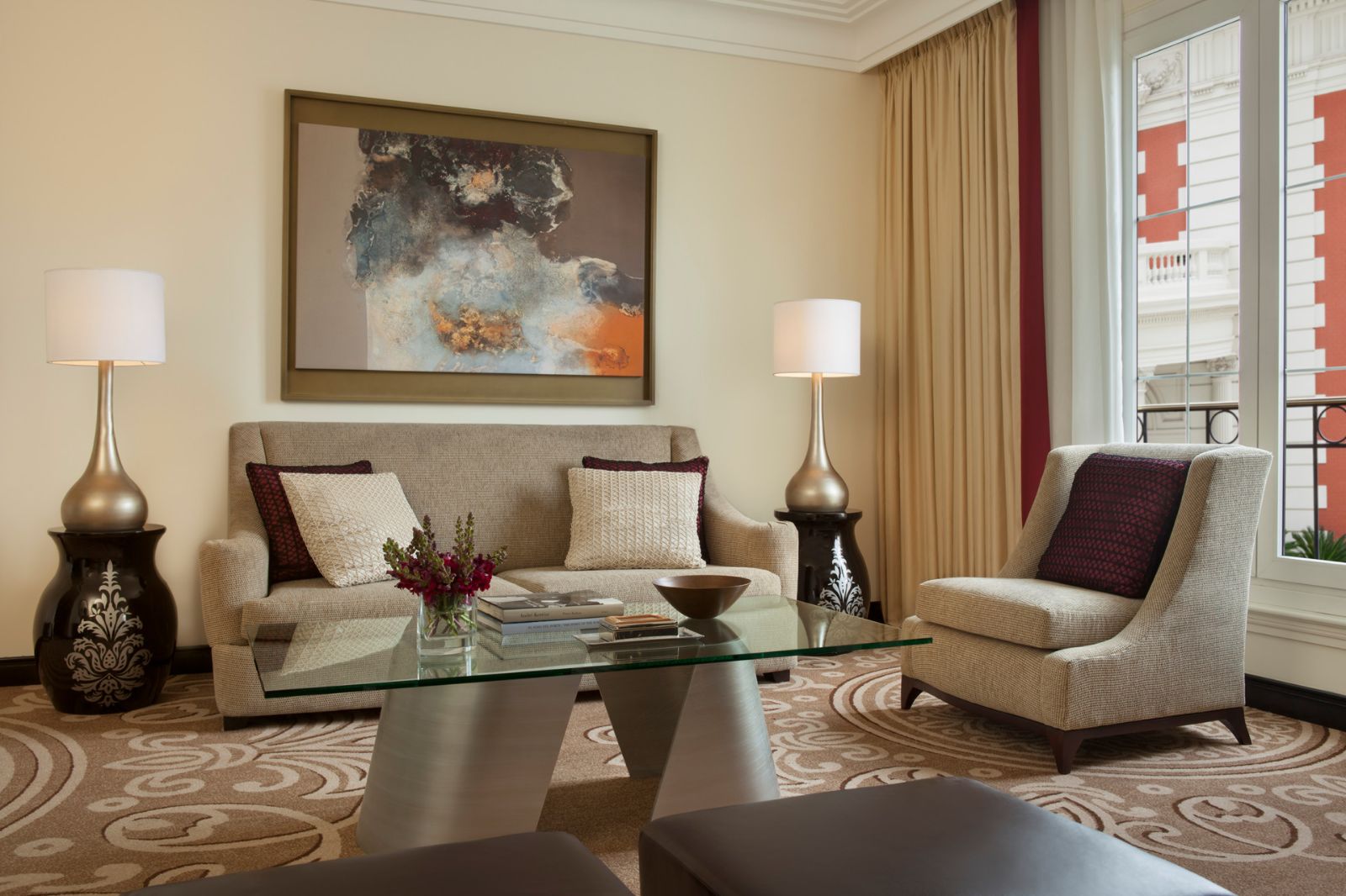 Guest suite seating area at Four Seasons Buenos Aires in Argentina