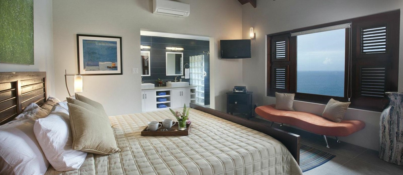 double bedroom in Villa Aja, British Virgin Islands