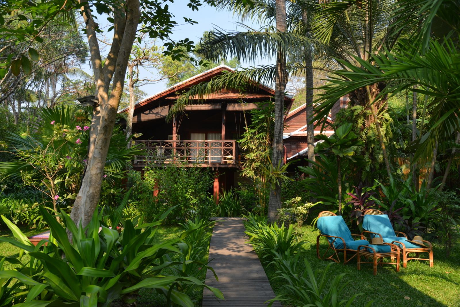 Exterior of The Maison villa at Maison Polanka in Cambodia's Siem Reap