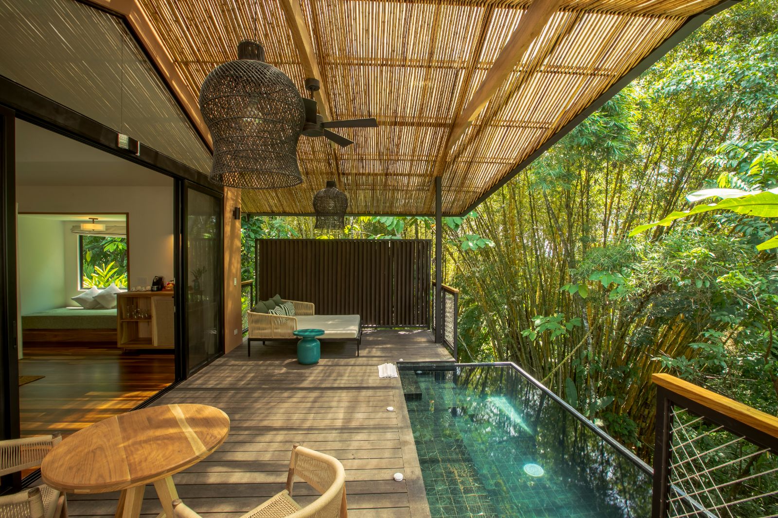Terrace of a Pool Casita at Nayara Gardens resort in Arenal Costa Rica