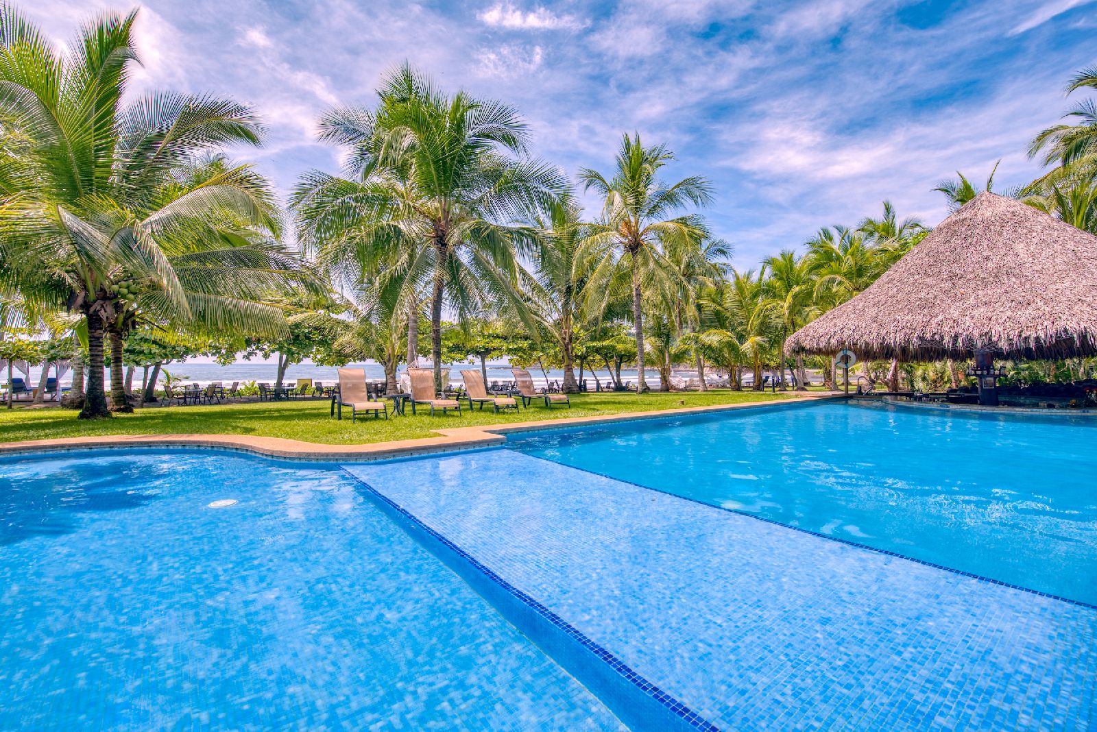 One of the swimming pools at Punta Islita beach hotel Costa Rica