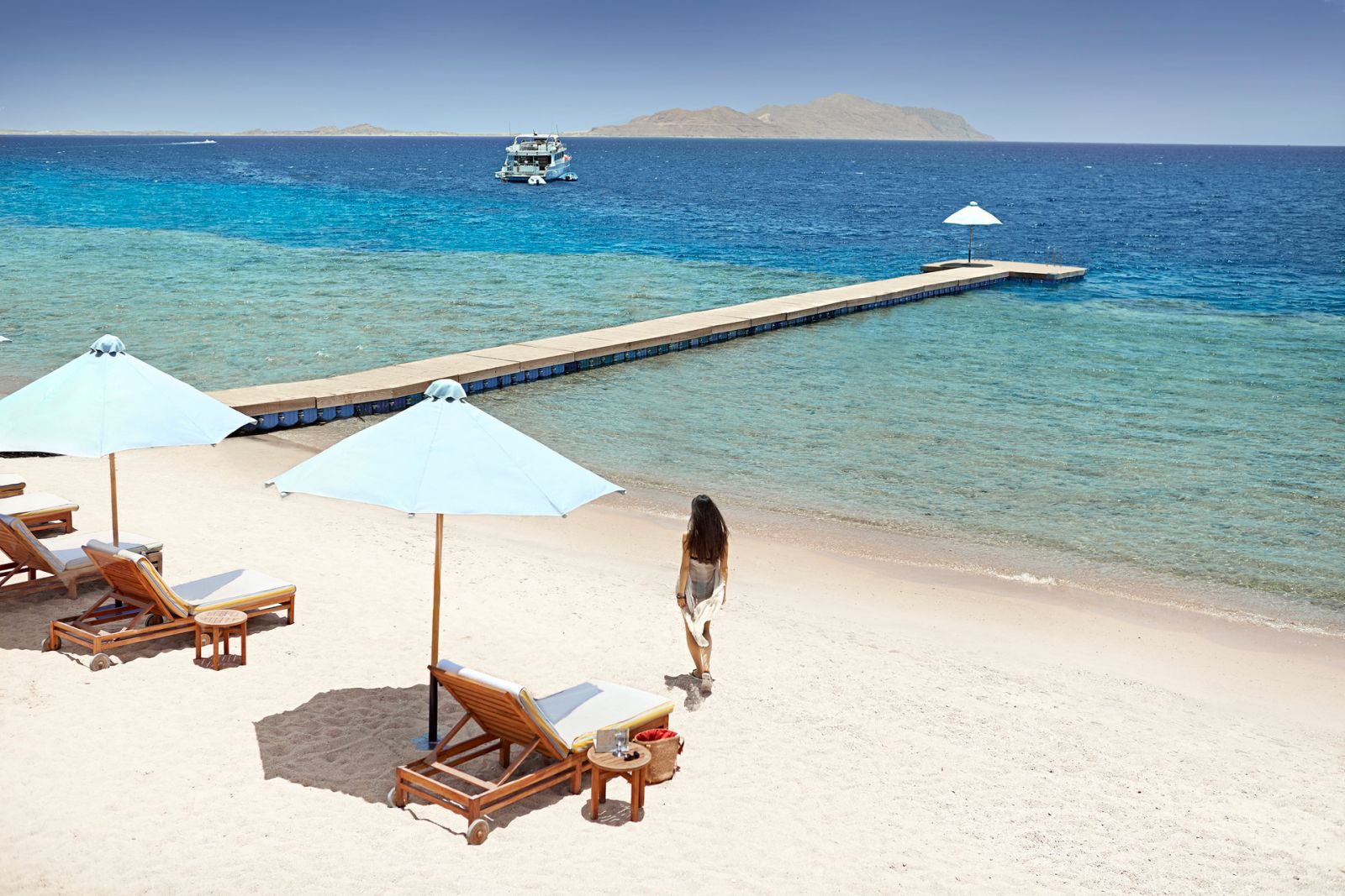Private beach at Four Seasons Resort Sharm El Sheikh
