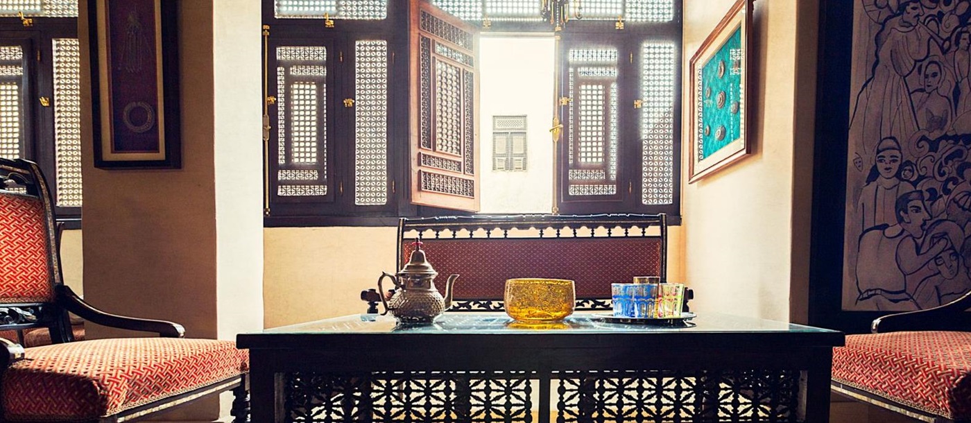 Tea lounge at Le Riad Hotel de Charme Cairo