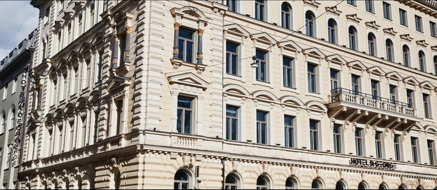 Exterior Facade of St George Hotel in Helsinki Finland