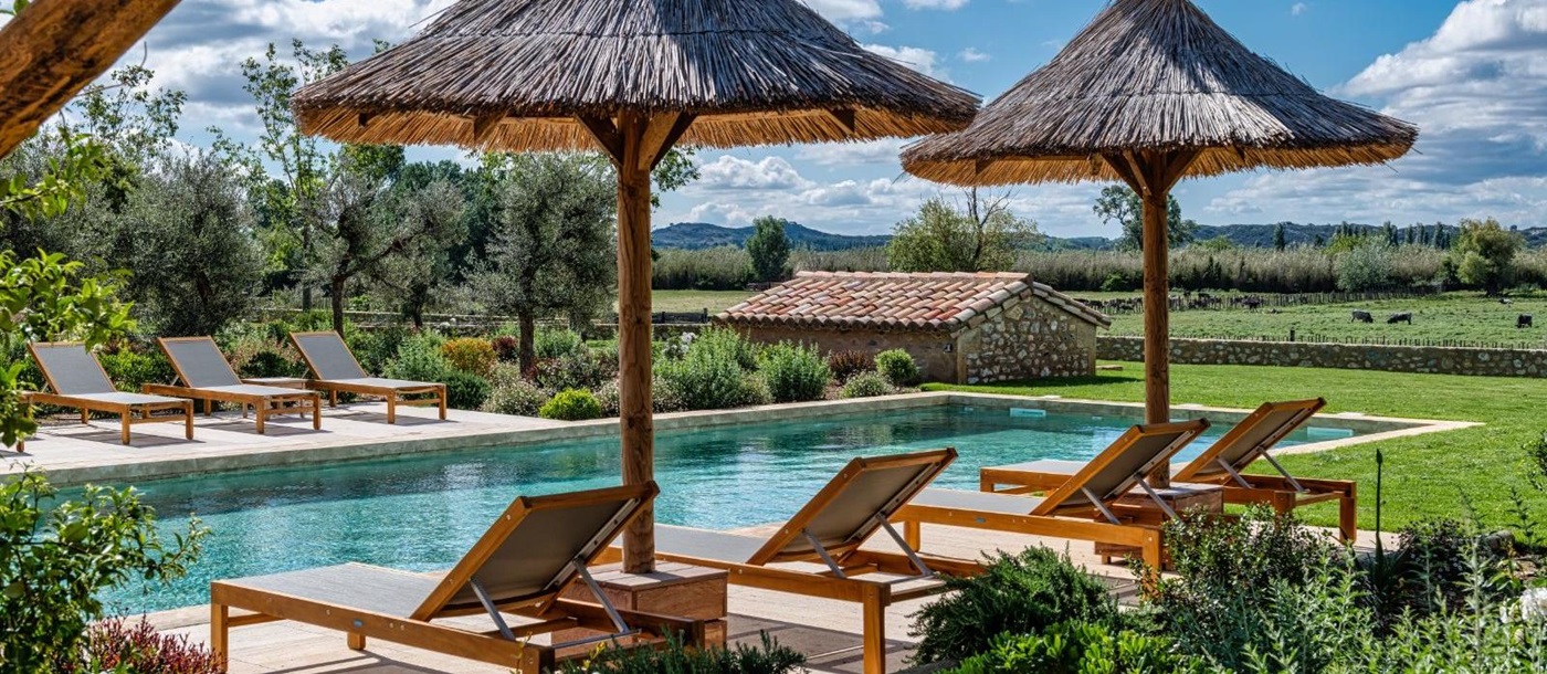 Poolside at Mas Provencal in Provence