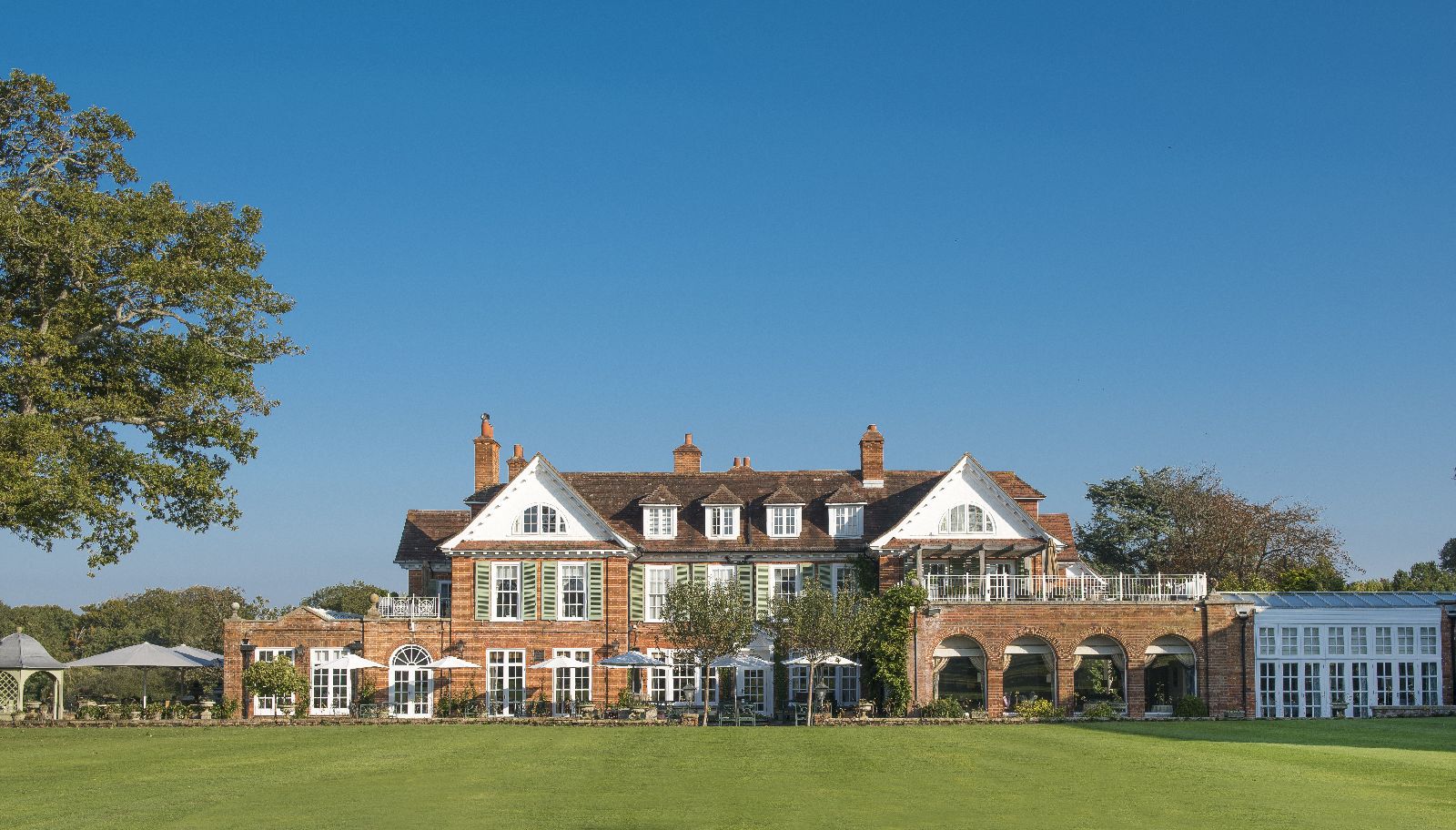 Exterior and grounds of at Chewton Glen in Hampshire England