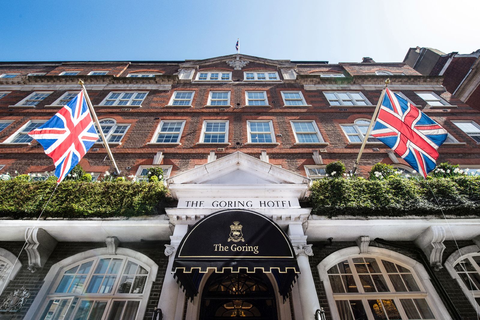 Exterior of The Goring hotel in London England
