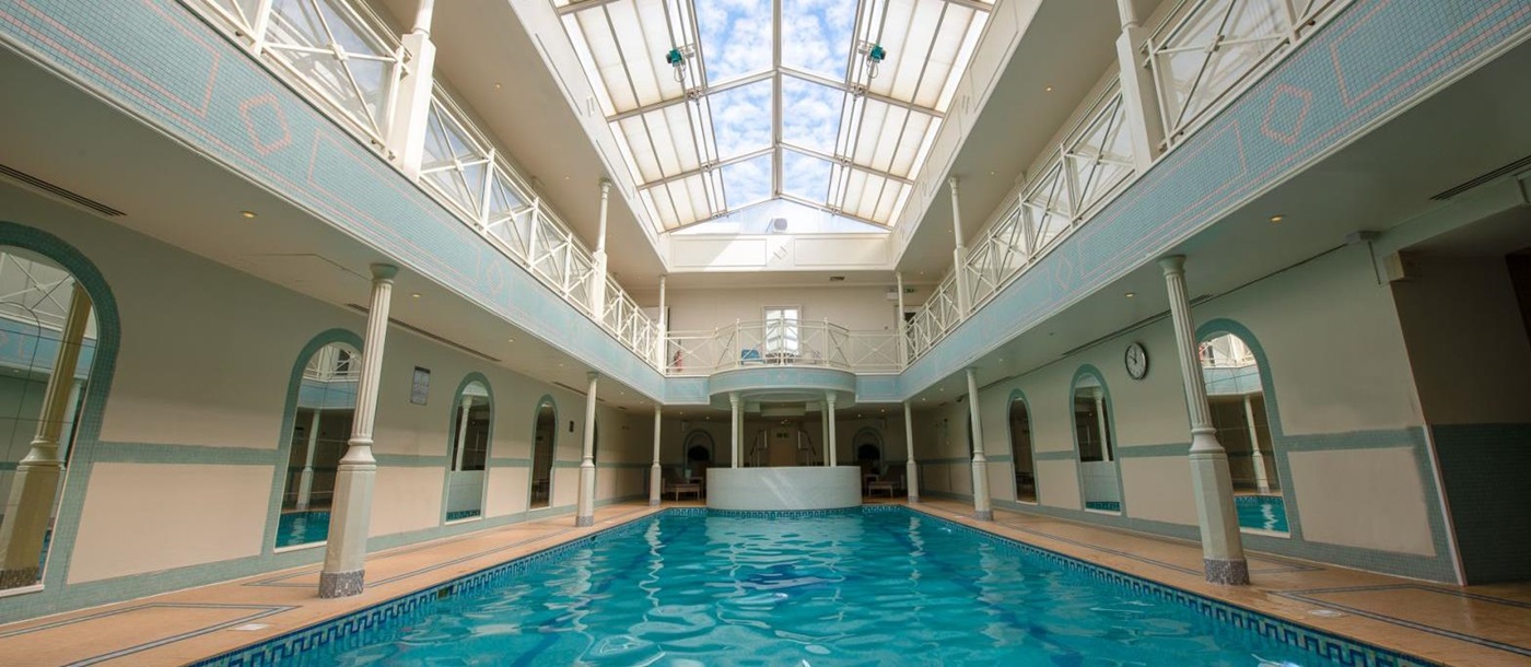 Indoor pool at The Lygon Arms in the Cotswolds, England
