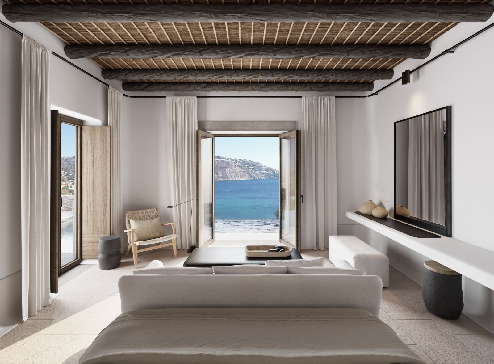 Suite and sea view at Kalesma Mykonos