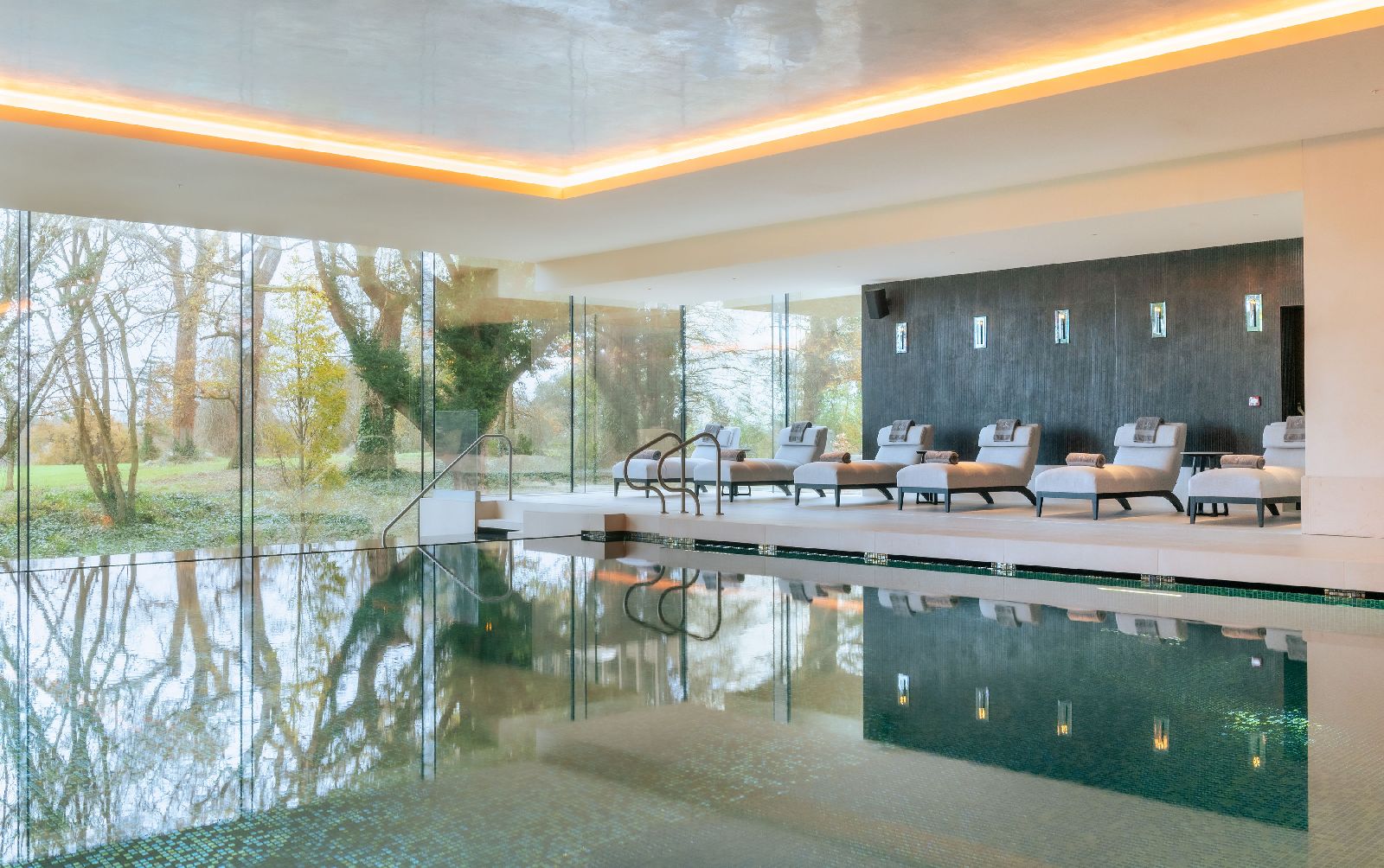 The indoor swimming pool at Adare Manor near Limerick in Ireland