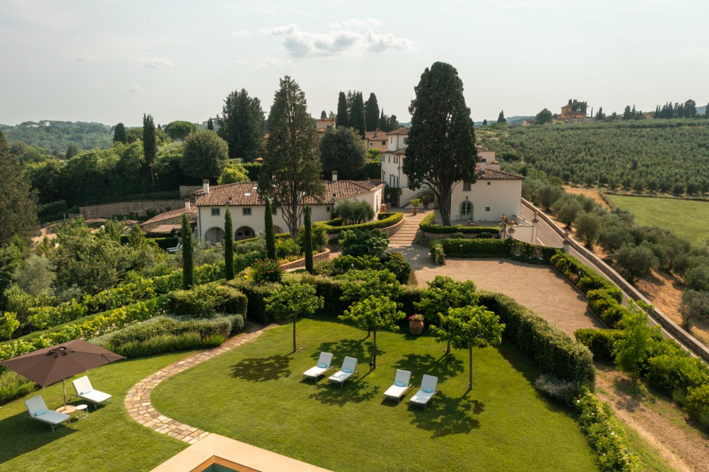A panoramic view of Castel_Botticelli.