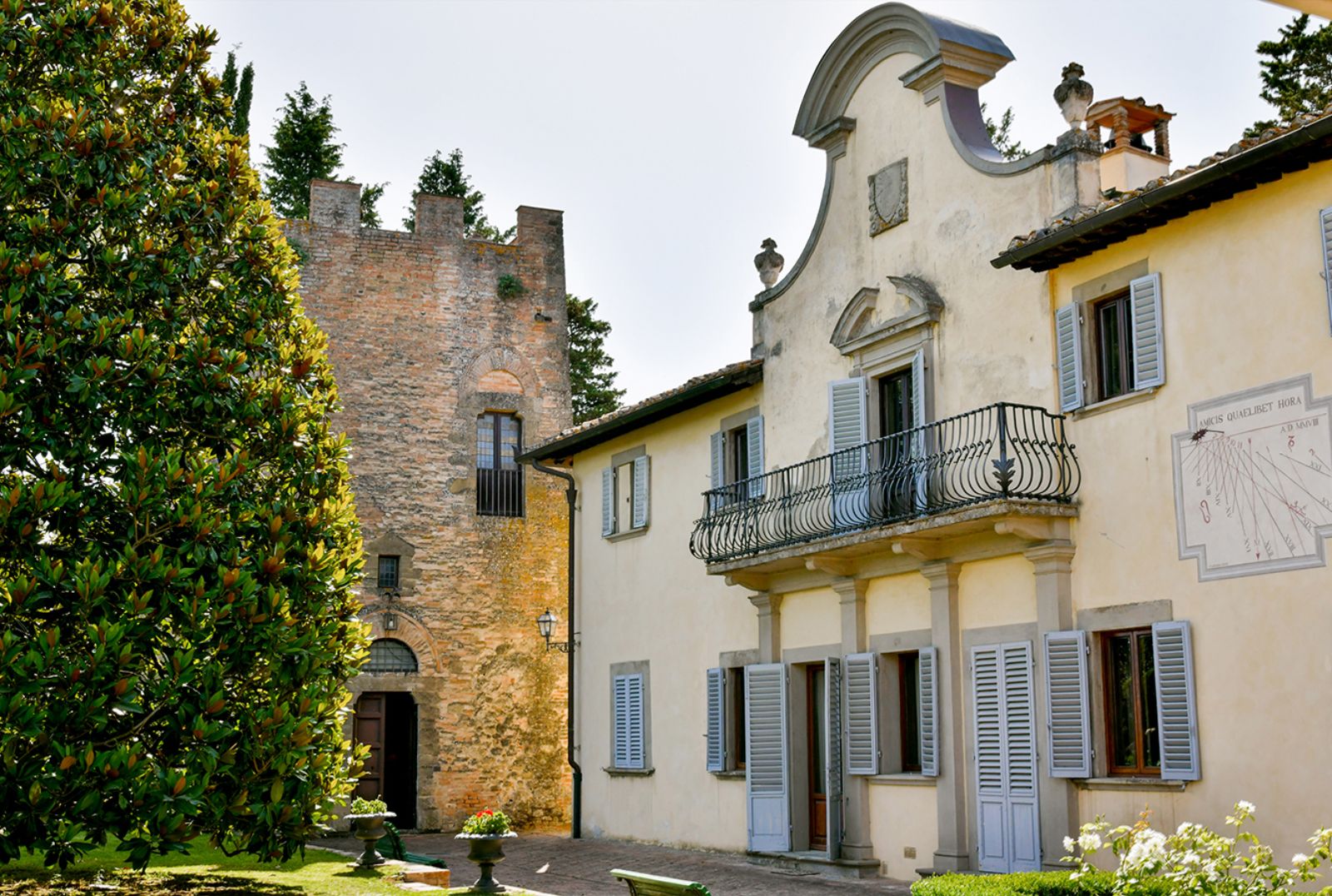 Exterior of Villa di Renai in Tuscany