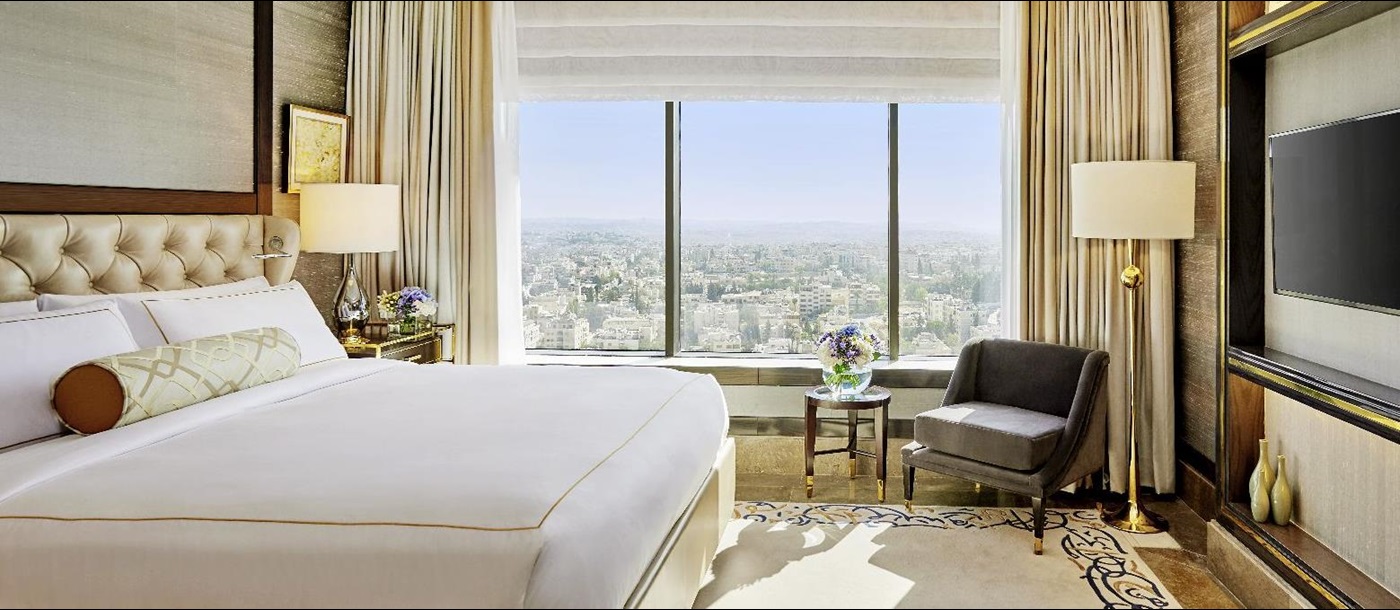 A luxurious suite at the Fairmont Amman Jordan