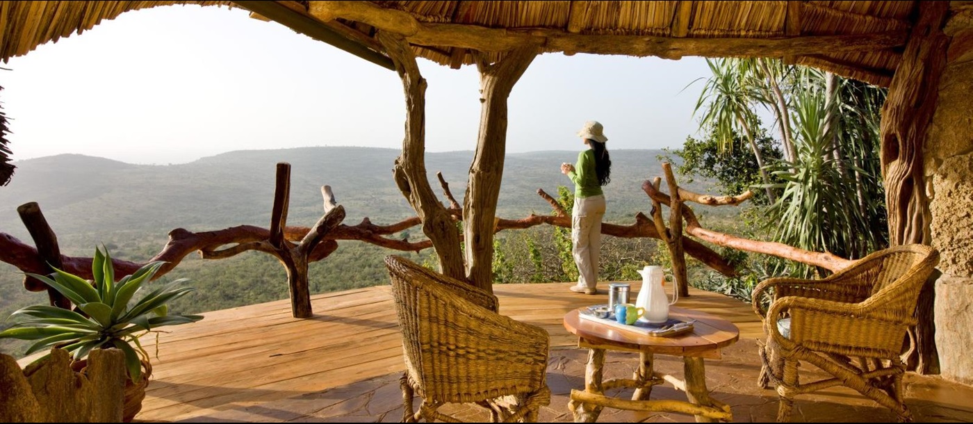View from verandah at Ol Malo Lodge in Kenya 