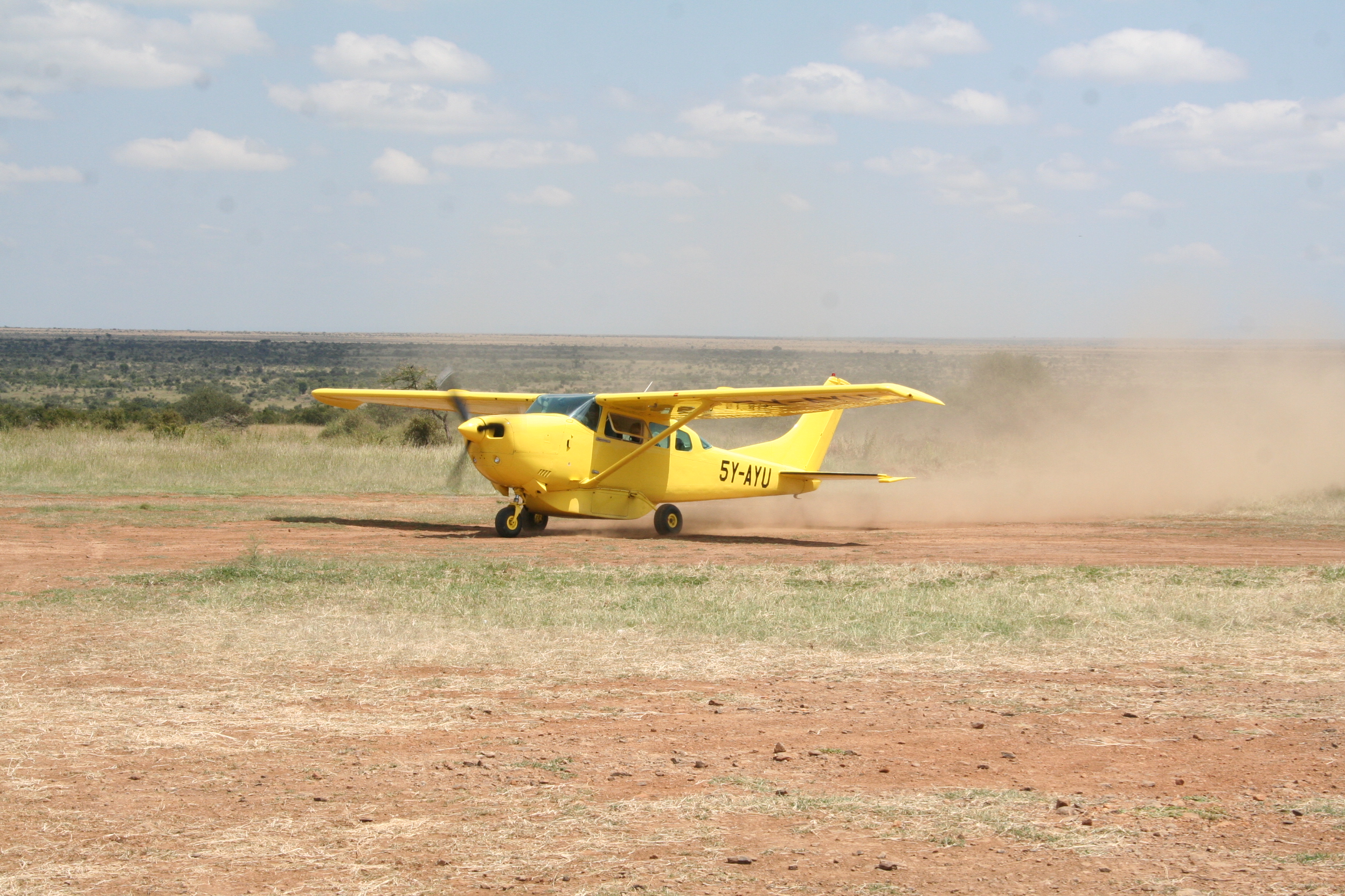 Bi-plane adventure in Kenya