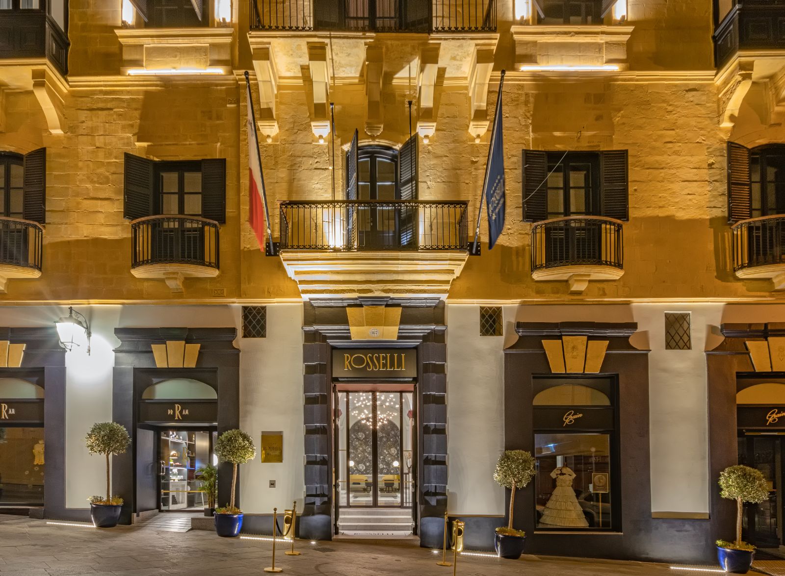 Entrance to the Rosselli AX Privilege Hotel in Valletta Malta