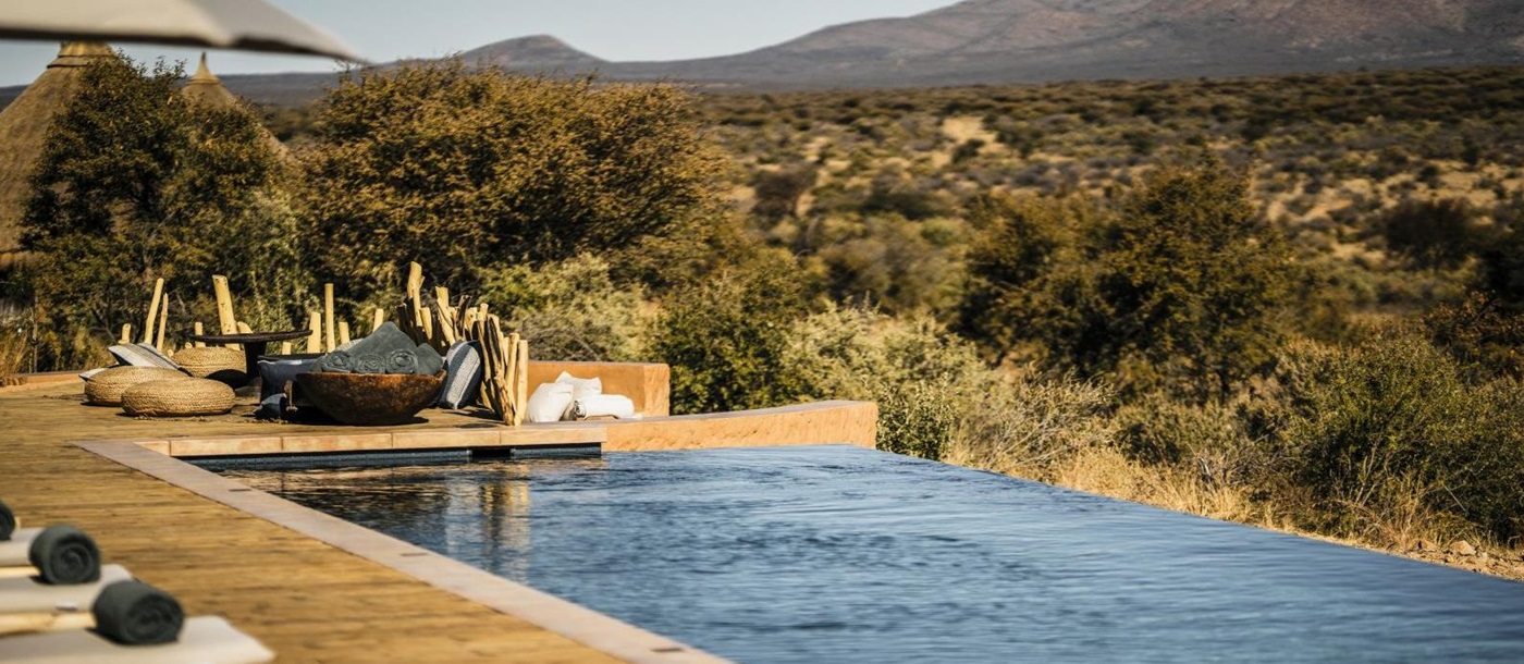 Pool view at Omaanda by Zannier, Namibia