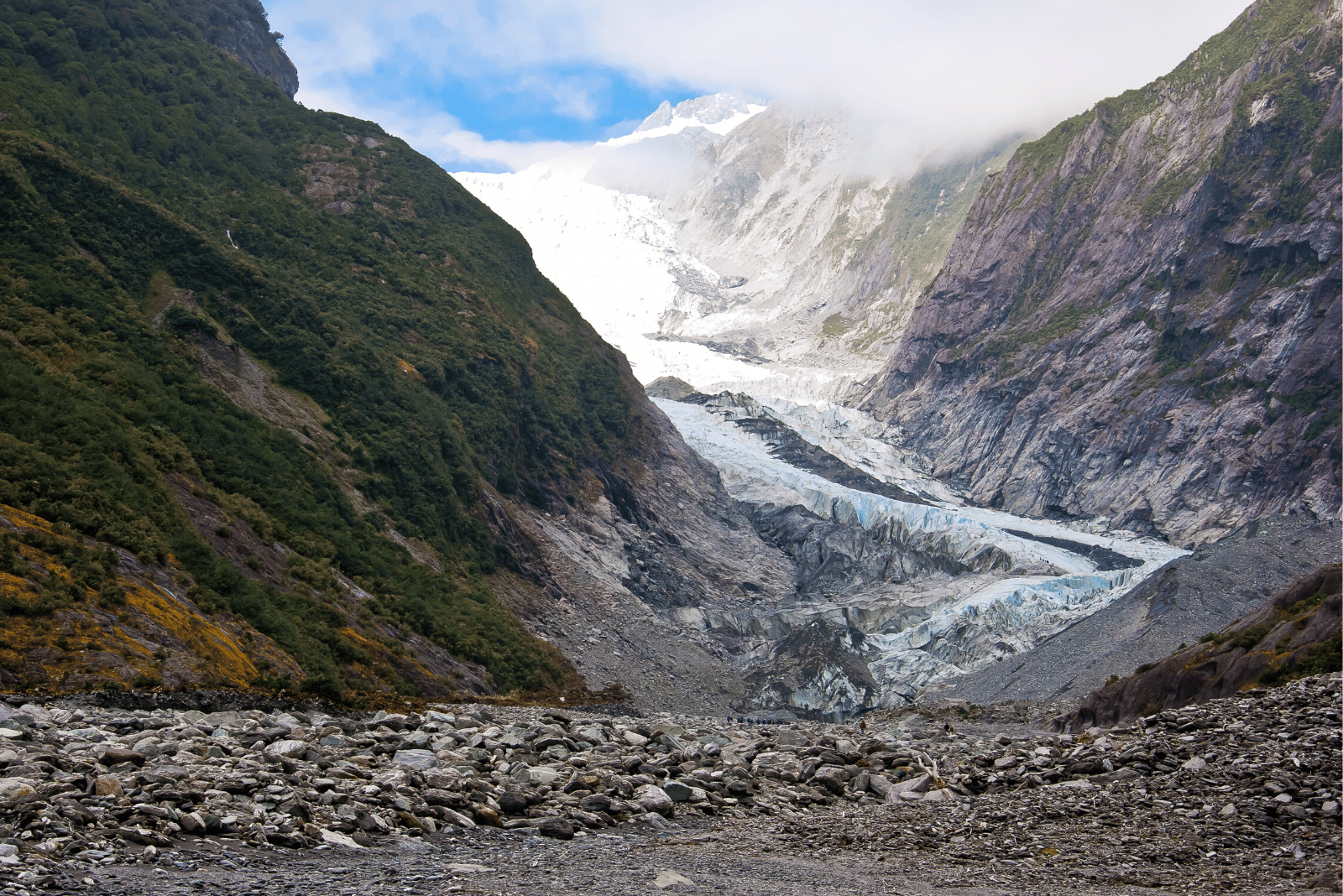 Franz Josef Glacier in Westland National Park, New Zealand