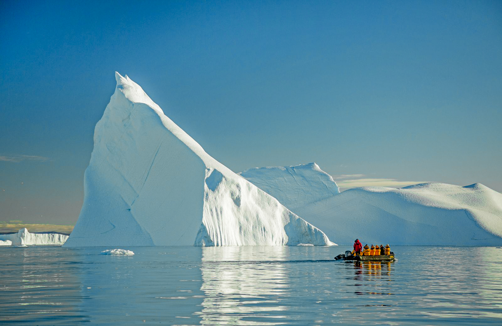 An Arctic zodiac safari from Quark Expeditions' Ultramarine cruise ship