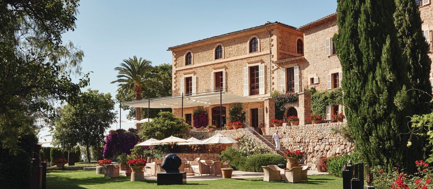 Exterior and grounds of Belmond La Residencia hotel in Mallorca