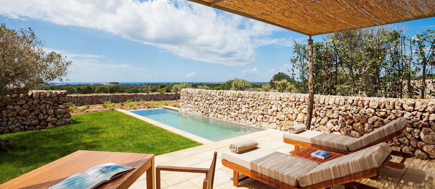 The pool cottage of Hotel Torralbenc, Spain