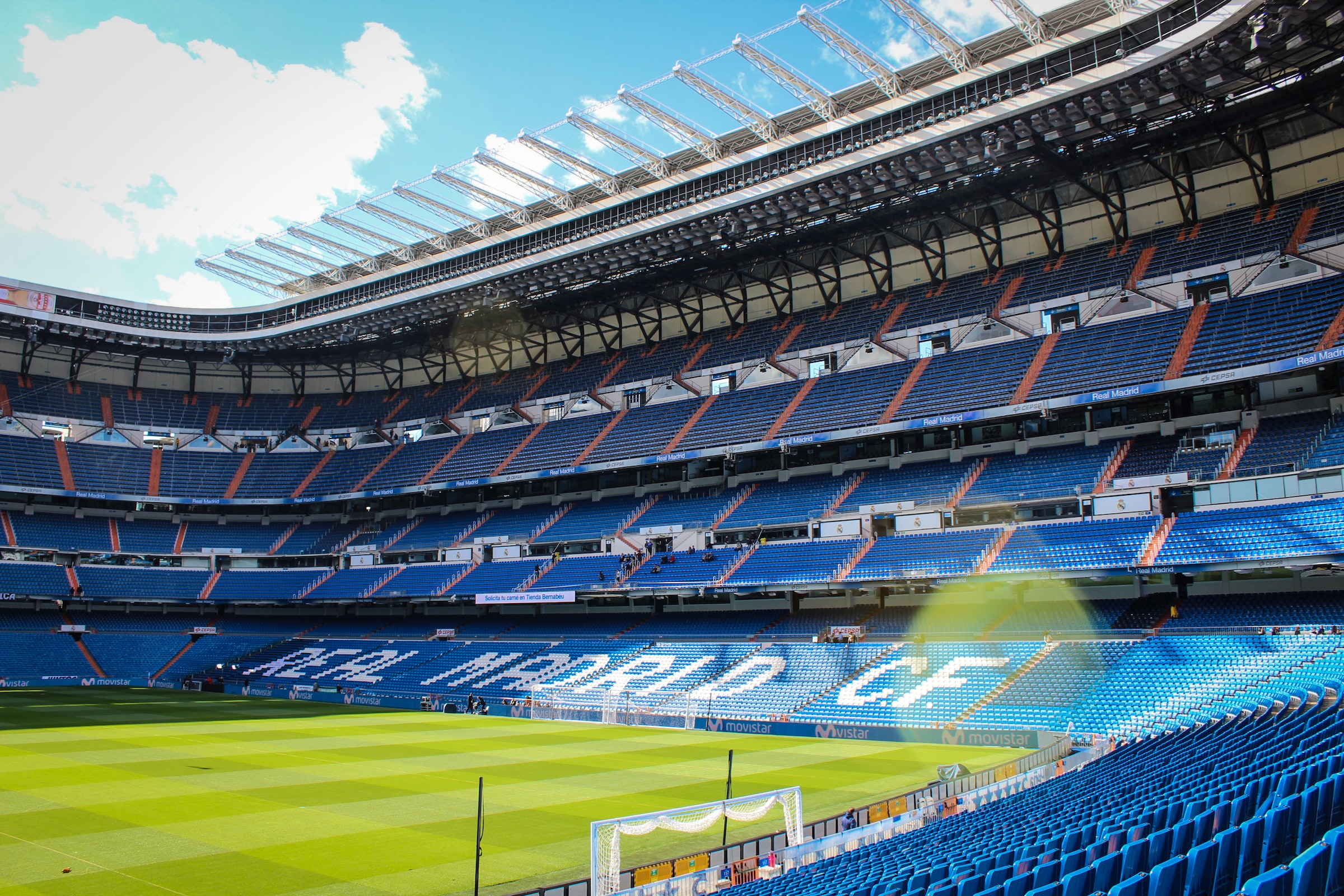 Bernabeu Stadium of Real Madrid in Madrid, Spain