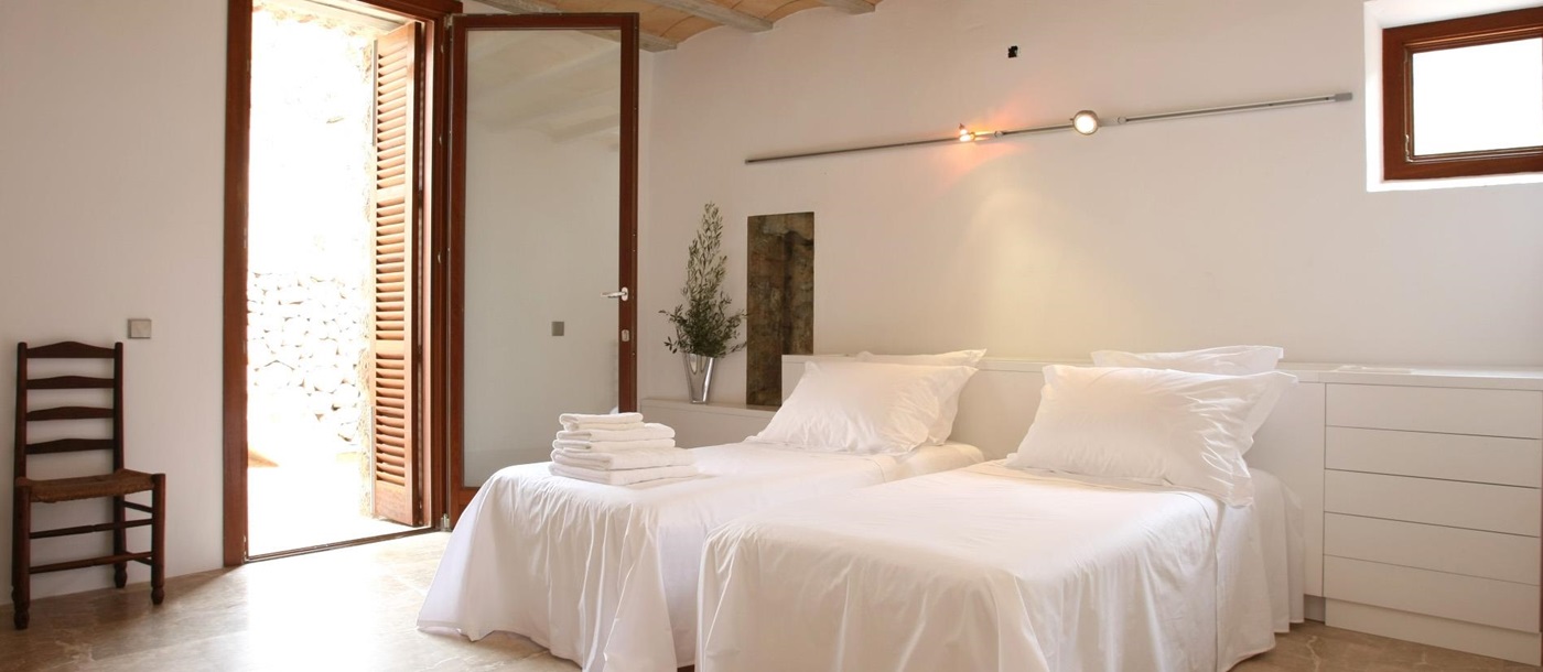 Twin bedroom in La Finca, Mallorca