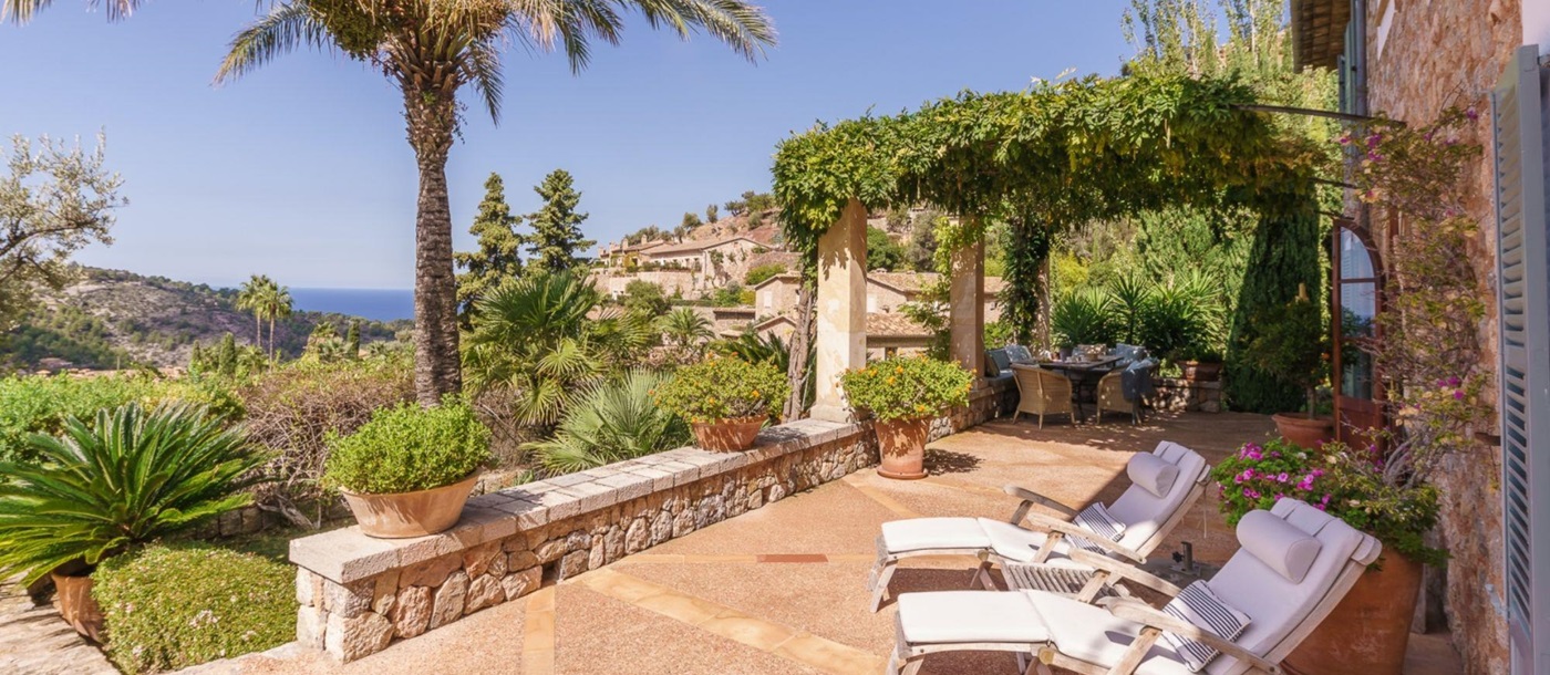 Sun terrace at Villa Casa Encantata
