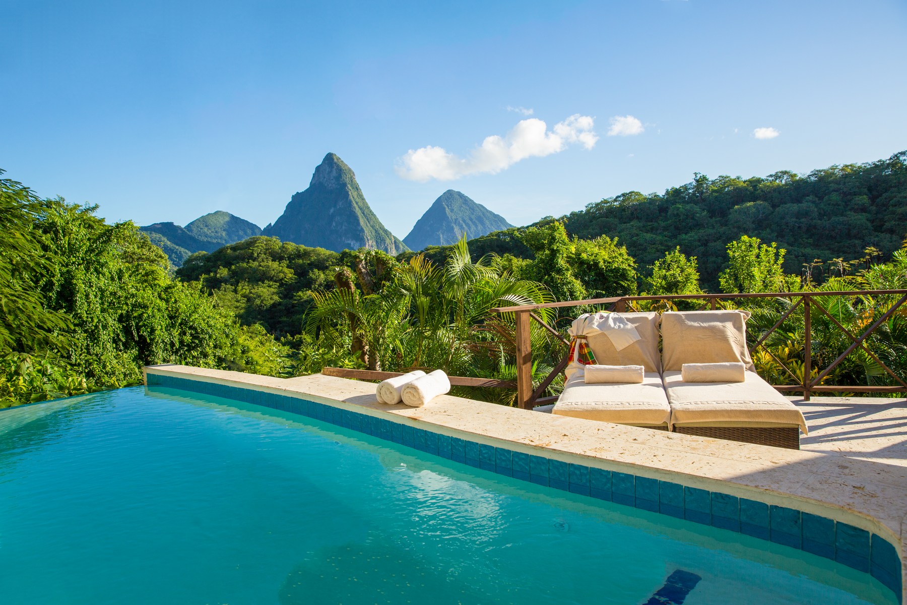 The view from the Casaurina Pool Suite at Anse Chastanet, St Lucia