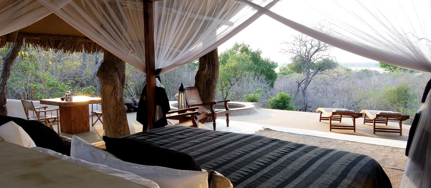 A view from a tent at Kiba Point in Tanzania