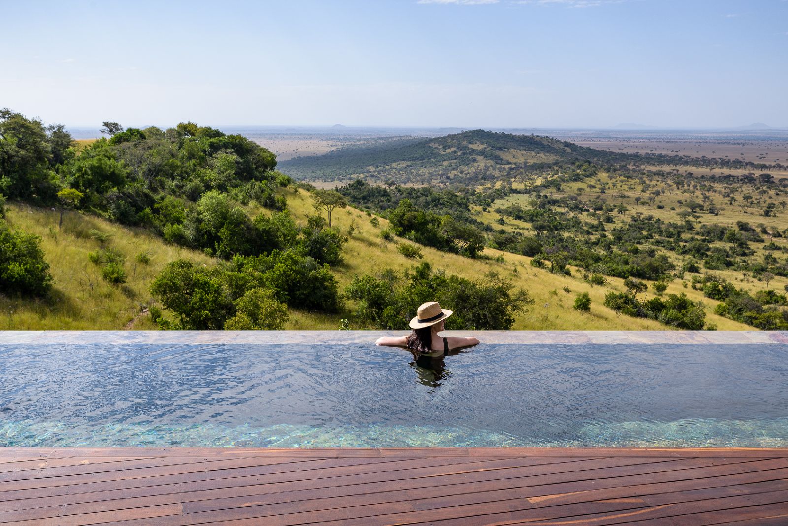 Private pool of Hillside Suite at Singita Sasakwa Lodge in Tanzania