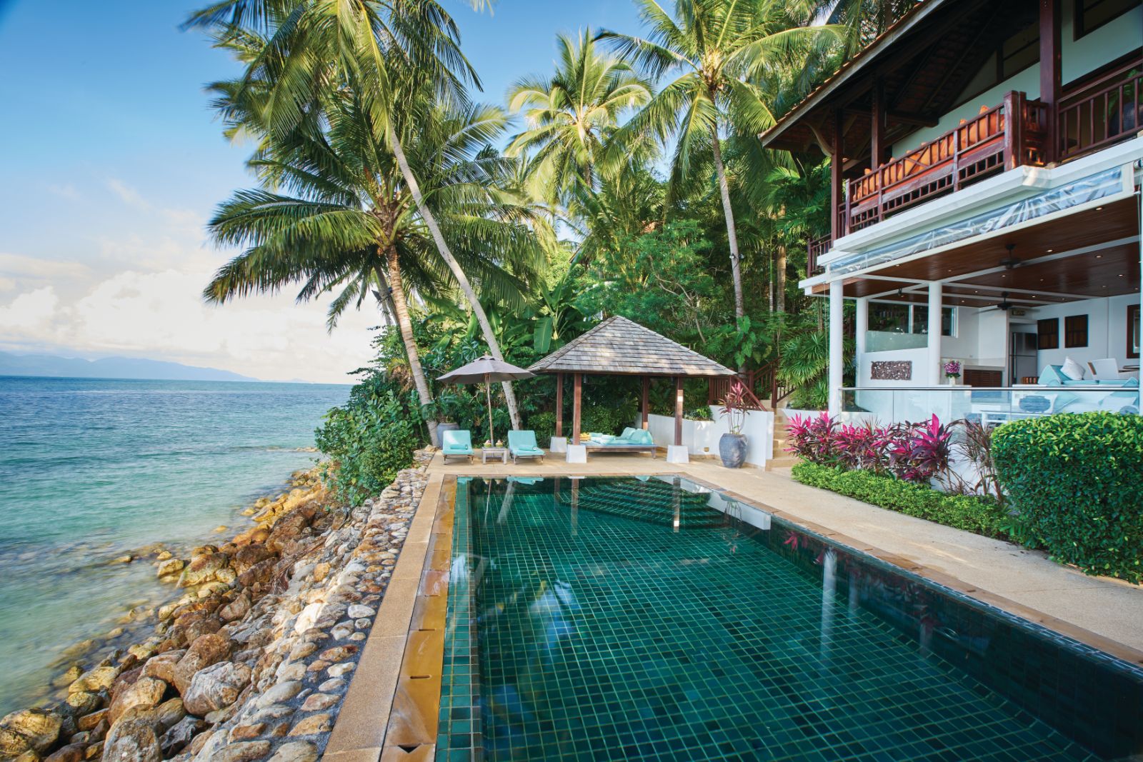 Poolside with ocean views at Napasai: A Belmond Hotel in Thailand