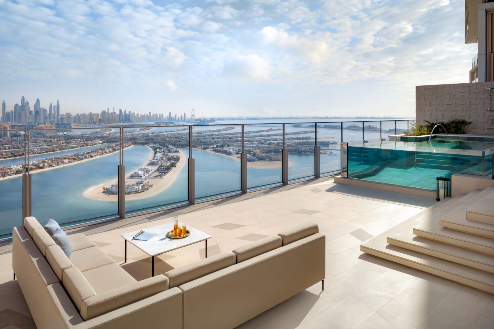 Skyscape suite terrace at Atlantis The Royal on the Palm Jumeirah in Dubai
