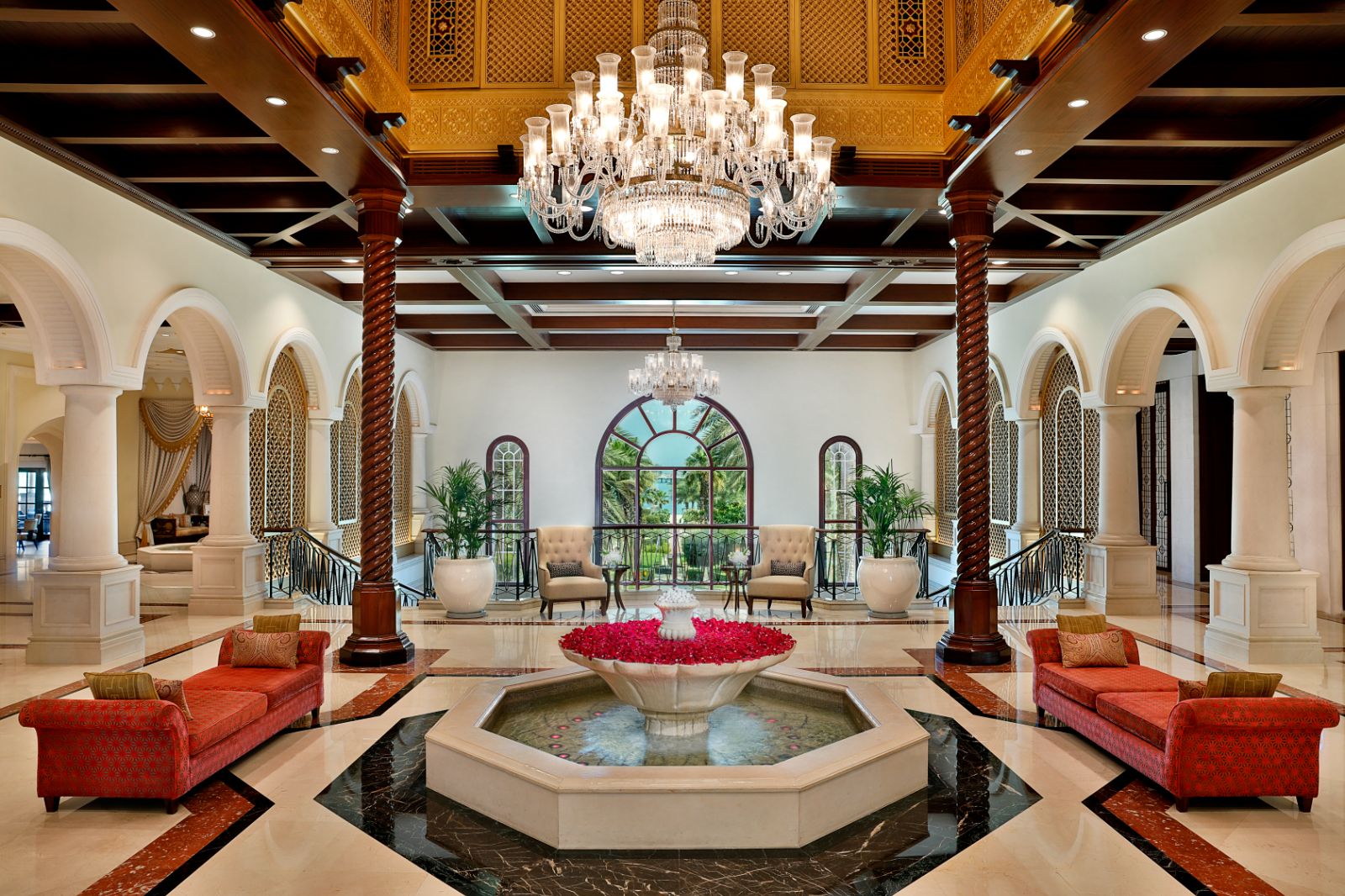 Lobby at The Ritz Carlton Dubai