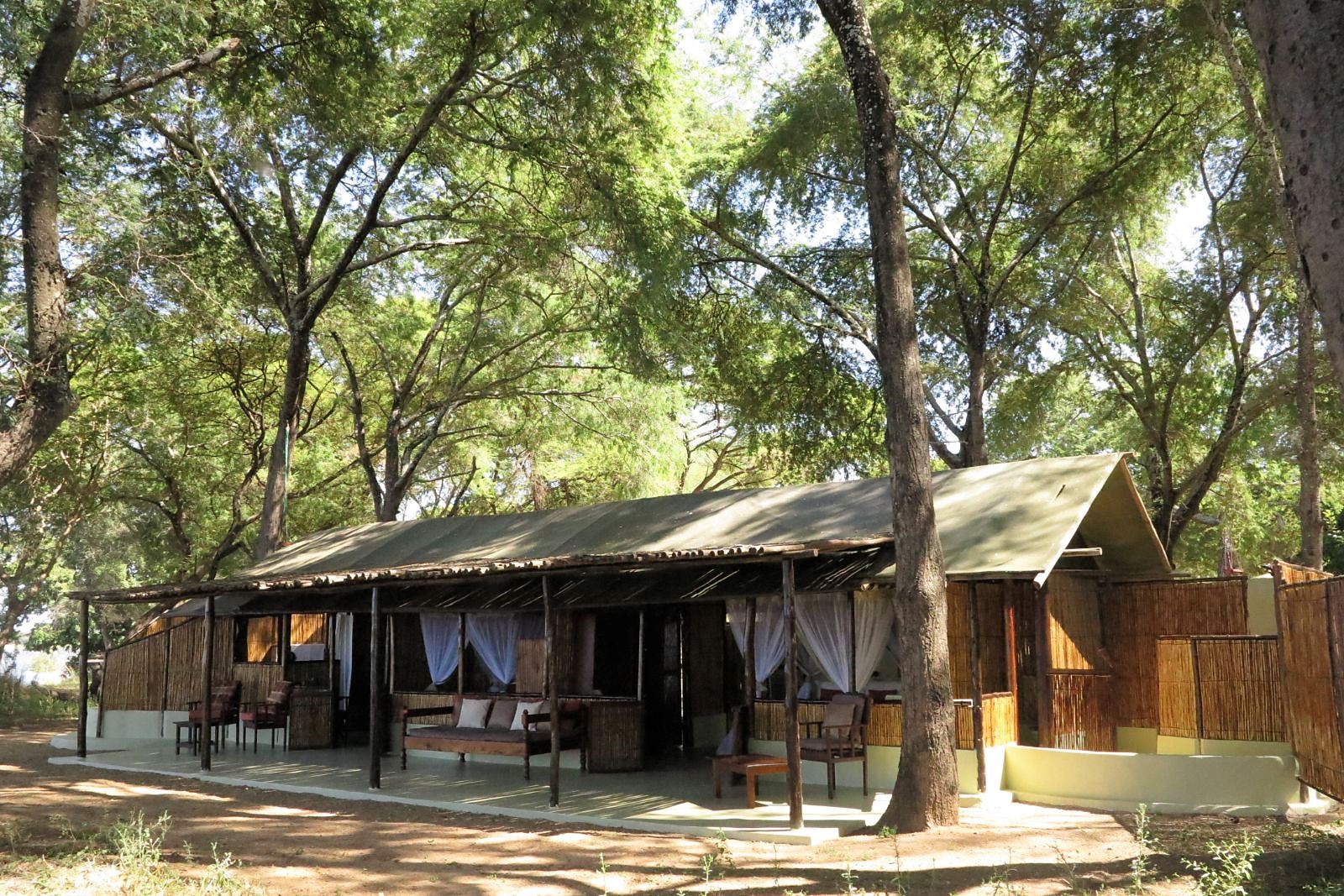 Exterior view of Old Mondoro in the Lower Zambezi National Park