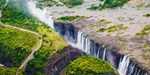 View of Victoria Falls from the air