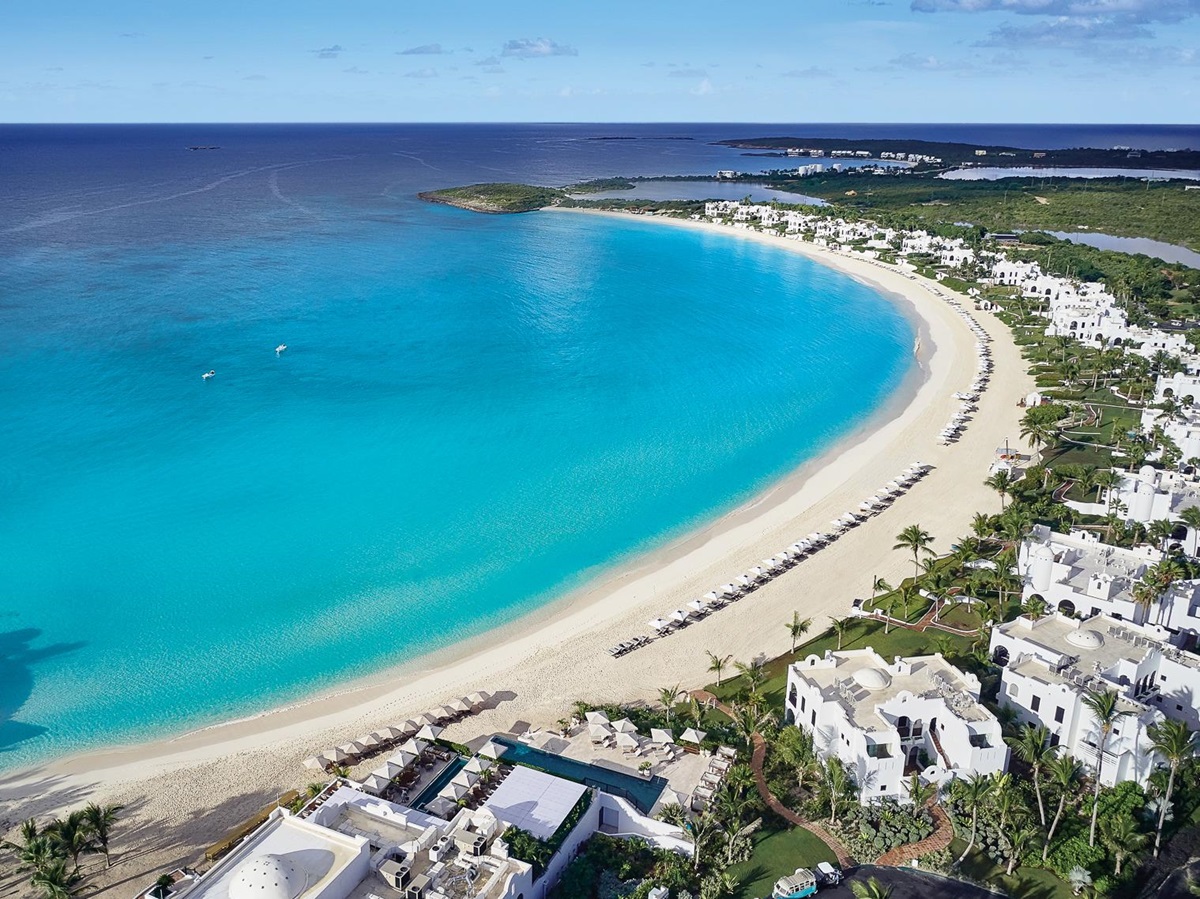 Aerial view of Belmond's Cap Juluca resort in Anguilla