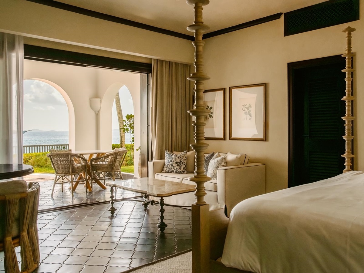 Guest suite at Belmond's Cap Juluca resort in Anguilla