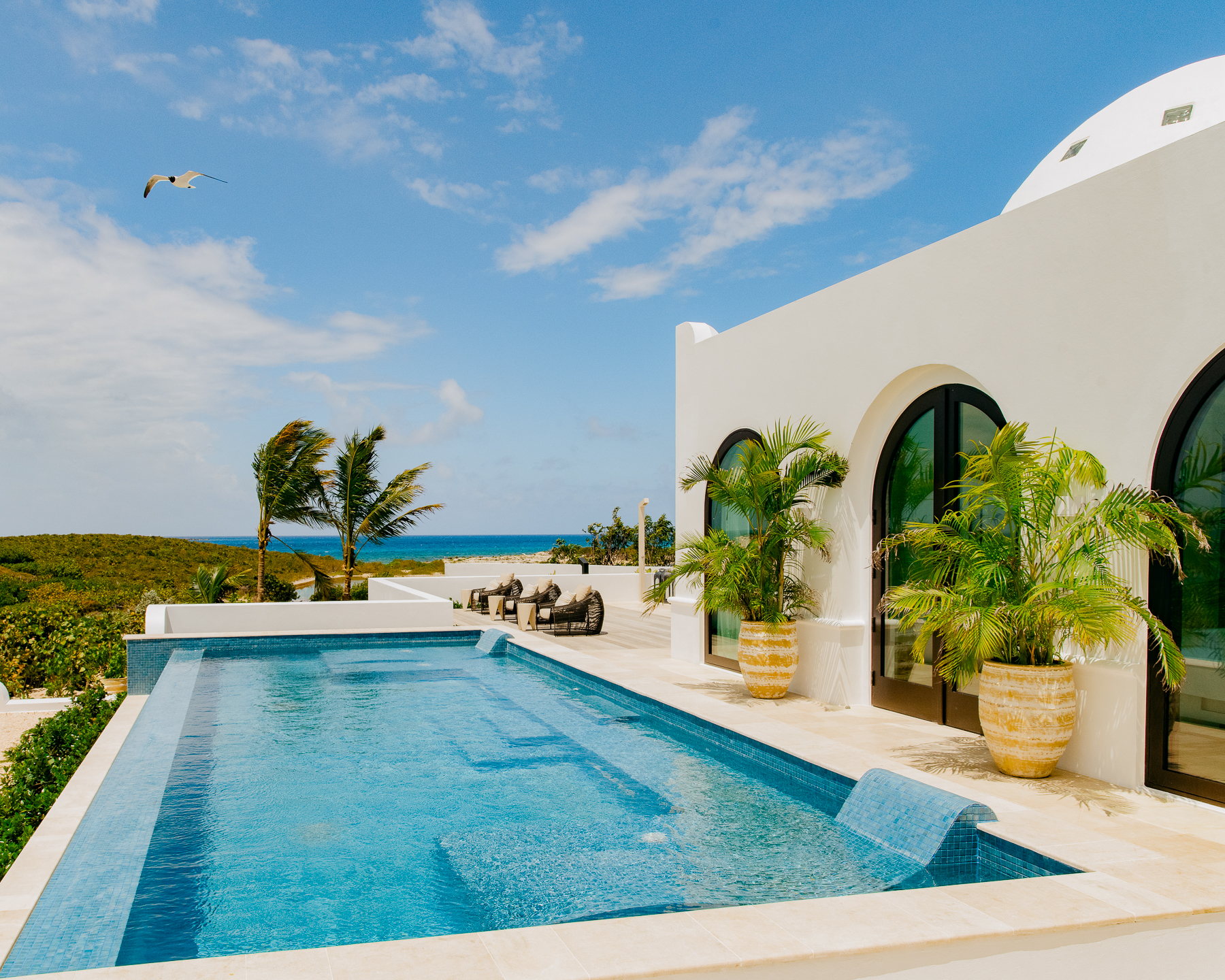 Villa swimming pool at Belmond's Cap Juluca resort in Anguilla