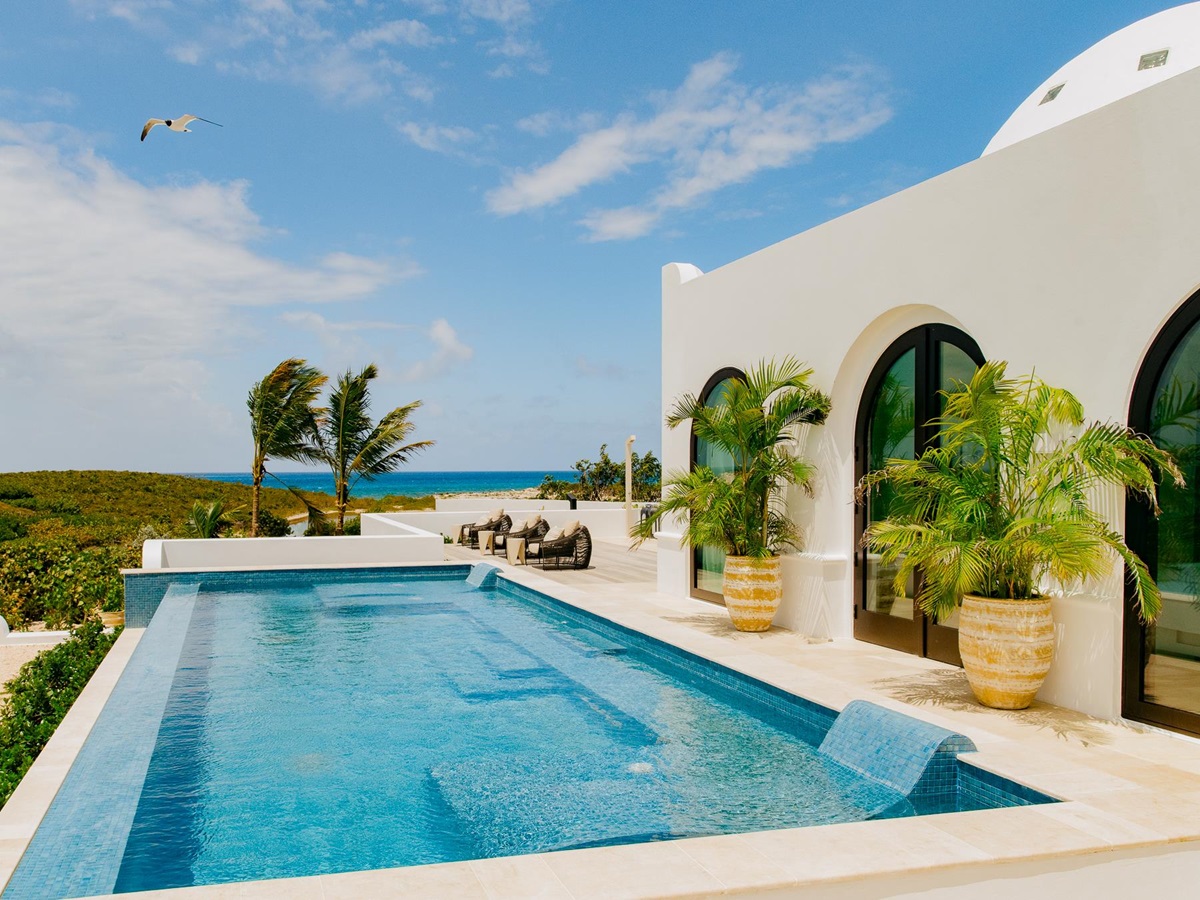 Villa swimming pool at Belmond's Cap Juluca resort in Anguilla