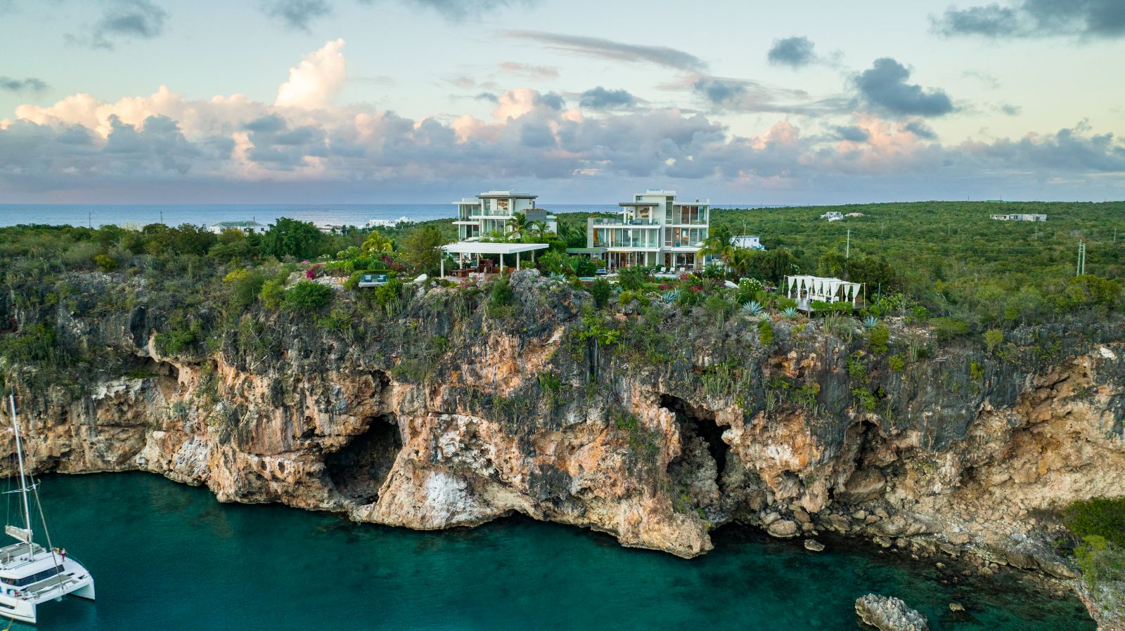 Drone shot at ANI in Anguilla
