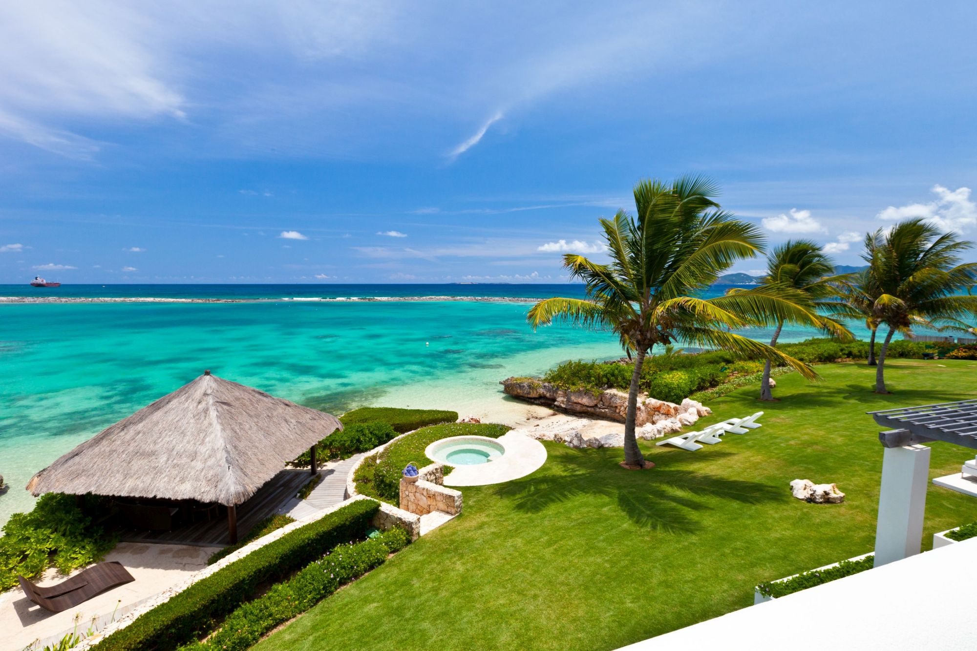 exteriors and garden of le bleu, anguilla