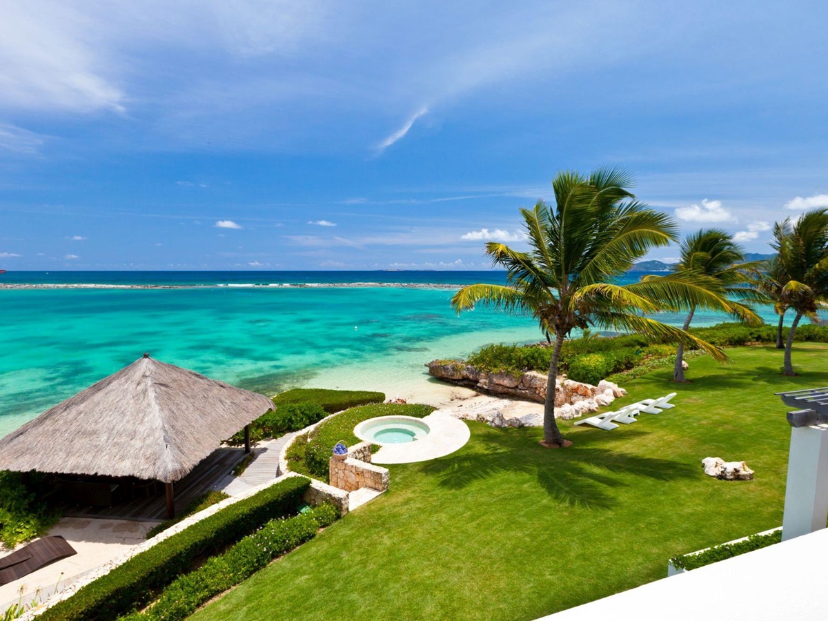 exteriors and garden of le bleu, anguilla