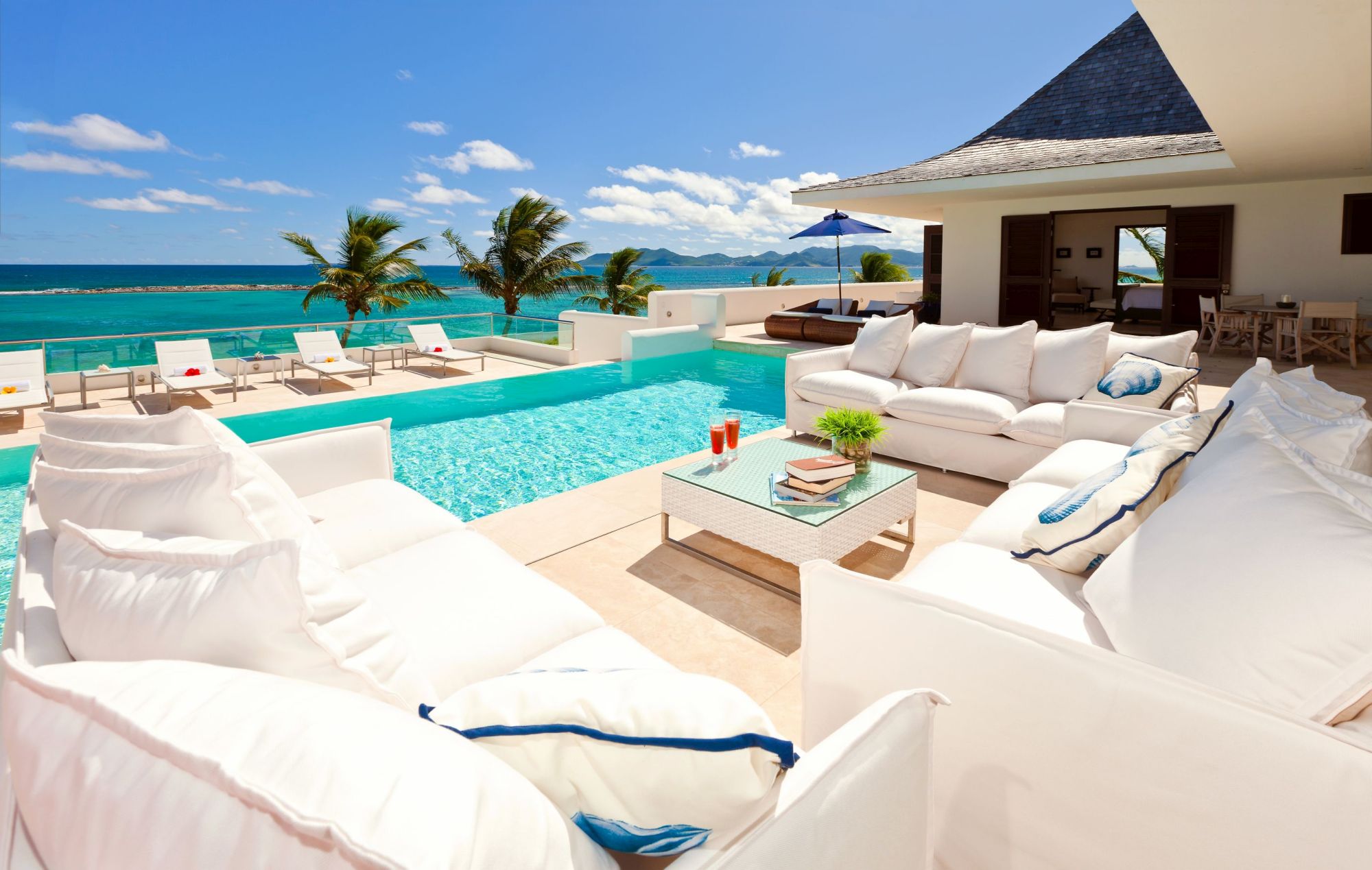 outdoor sitting at le bleu, anguilla
