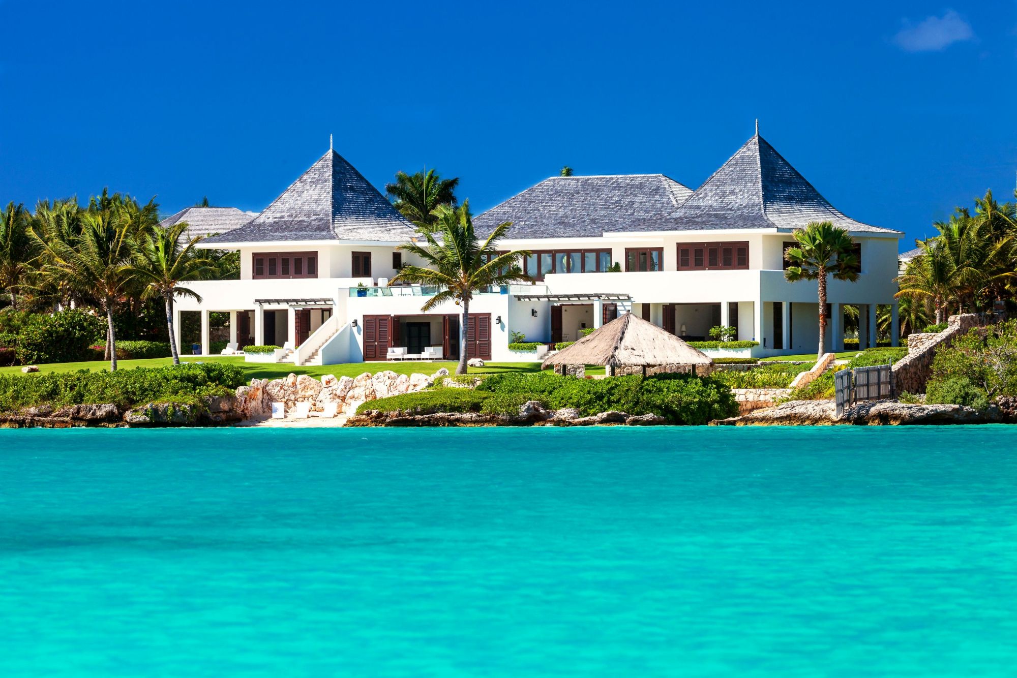 exteriors seen from the sea of le bleu, anguilla