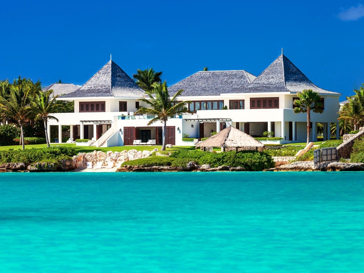 exteriors seen from the sea of le bleu, anguilla