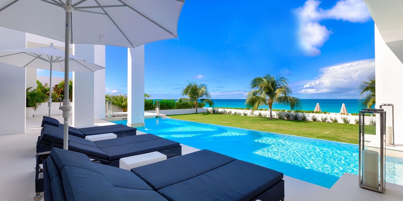the terrace of the beach house, anguilla
