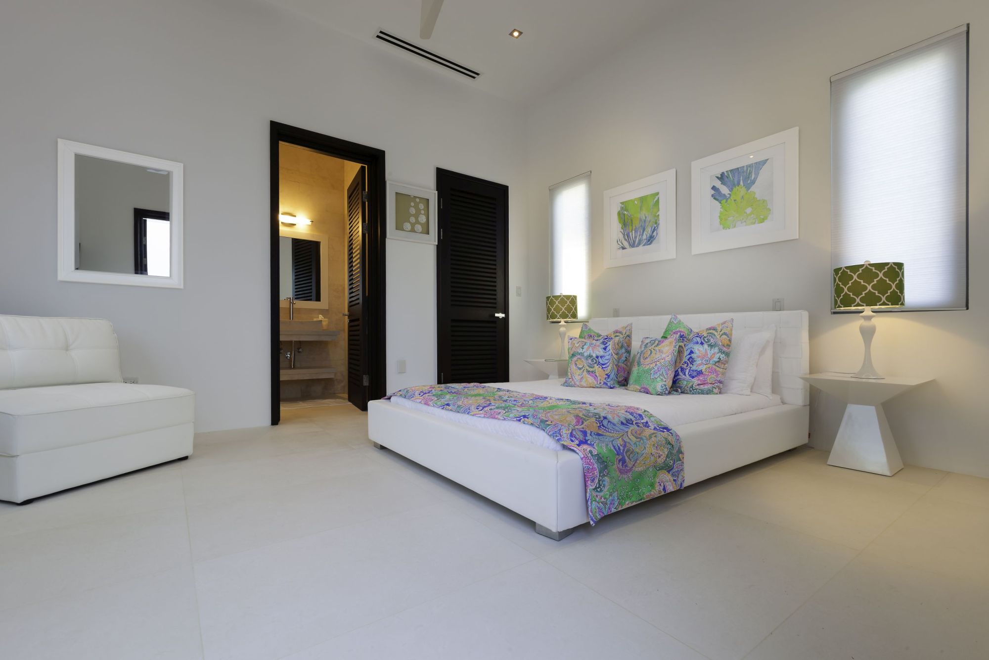 double bedroom of the beach house, anguilla
